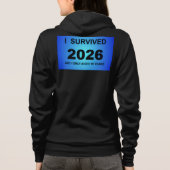 Ik overleefde 2026 hoodie (Achterkant)