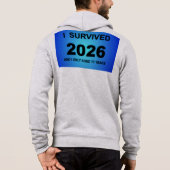 Ik overleefde 2026 hoodie (Achterkant)