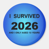 Ik overleefde 2026 magneet (Voorkant)