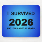 Ik overleefde 2026 muismat (Voorkant)