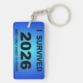 Ik overleefde 2026 sleutelhanger (achterkant)