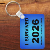 Ik overleefde 2026 sleutelhanger (Voorkant)