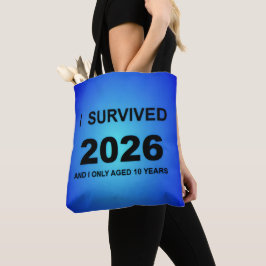 Ik overleefde 2026 tote bag