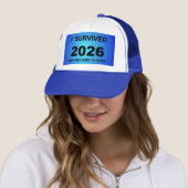 Ik overleefde 2026 trucker pet (In situ)