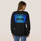 Ik overleefde 2026 trui (Achterkant volledig)