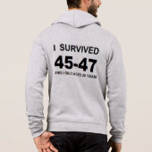 Ik overleefde 45-47 hoodie (Achterkant)
