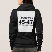 Ik overleefde 45-47 hoodie (Achterkant)