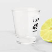 Ik overleefde 45-47 shot glas (Links)