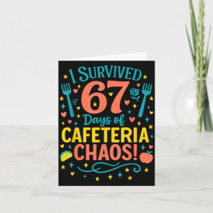 Ik overleefde 67 dagen cafetariacaos meme lunch kaart