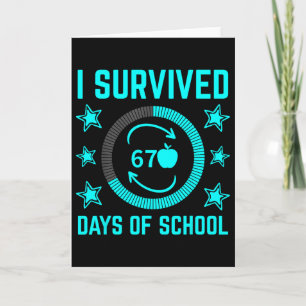 Ik overleefde 67 dagen met school leraren studente kaart