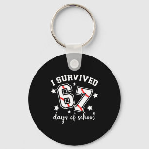 Ik overleefde 67 dagen school honkbal zes zeven te sleutelhanger
