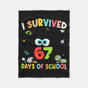Ik overleefde 67 dagen school voor kind meisje ler fleece deken