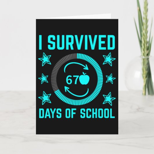 Ik overleefde 67 dagen van schoolleraren studenten kaart (Voorkant)