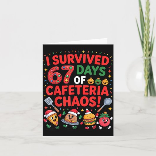 Ik overleefde 67 dagen van schoolrestaurant chaos kaart (Voorkant)