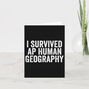 Ik overleefde AP Human Geography Funny AP onderzoe Kaart