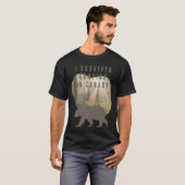  Ik overleefde camping in Canada T-Shirt (Voorkant volledig)