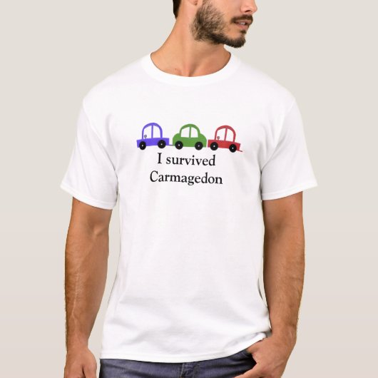 Ik overleefde Carmagedon T-shirt (Voorkant)
