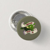 Ik overleefde COVID-19 Ronde Button 3,2 Cm (Voorkant /achterkant)