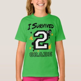 Ik overleefde de 2e klas meisjes t-shirt