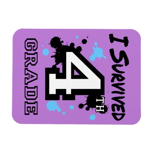 Ik overleefde de 4e klas Flex Magneet (Horizontaal)