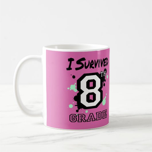 Ik overleefde de 8e klas koffiemok (Links)