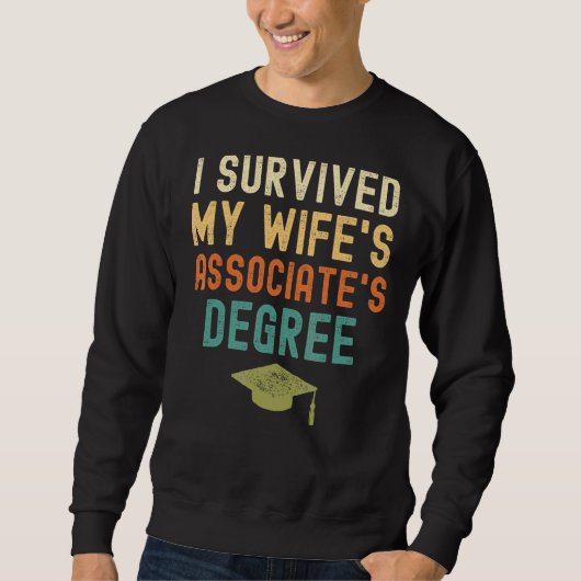 Ik overleefde de afstudeeropleiding van mijn vrouw trui (Voorkant)