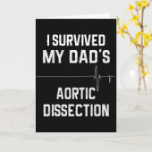 Ik overleefde de aortadissectie van mijn vader kaart (Gele Bloem)