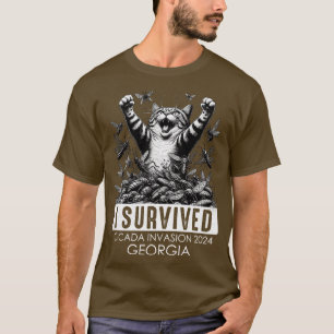 Ik overleefde de Cicada invasie 2024 Georgië T-shirt