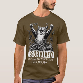 Ik overleefde de Cicada invasie 2024 Georgië T-shirt