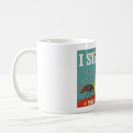 Ik overleefde de Cicada invasie Koffiemok (Links)