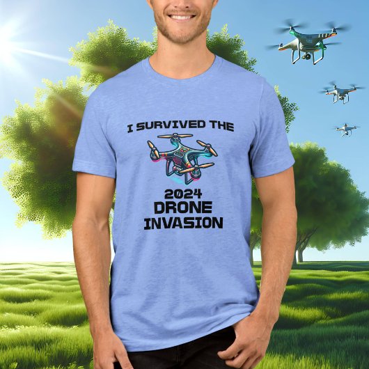 Ik overleefde de drone-aanval van 2024 Tri-Blend shirt