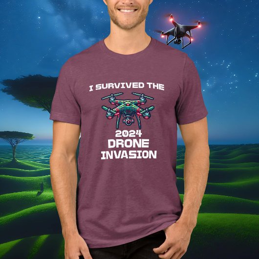 Ik overleefde de drone-aanval van 2024 Tri-Blend shirt