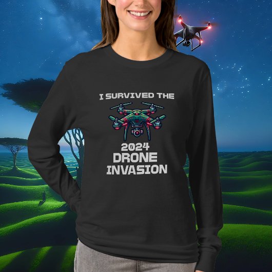 Ik overleefde de drone-invasie van 2024 t-shirt