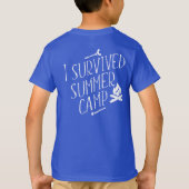 Ik overleefde de eerste kampeertrip van de Summer  T-shirt (Achterkant)