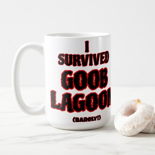 Ik overleefde de Goob Lagoon Koffiemok (Met donut)