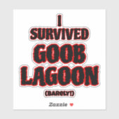 Ik overleefde de Goob Lagoon Sticker (Vel)
