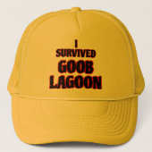 Ik overleefde de Goob Lagoon Trucker Pet (Voorkant)