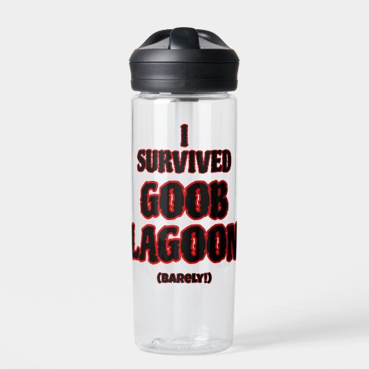 Ik overleefde de Goob Lagoon Waterfles (Voorkant)