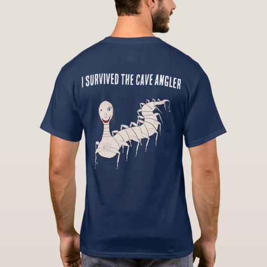 IK OVERLEEFDE DE GROTTENVISSER T-SHIRT (Achterkant)