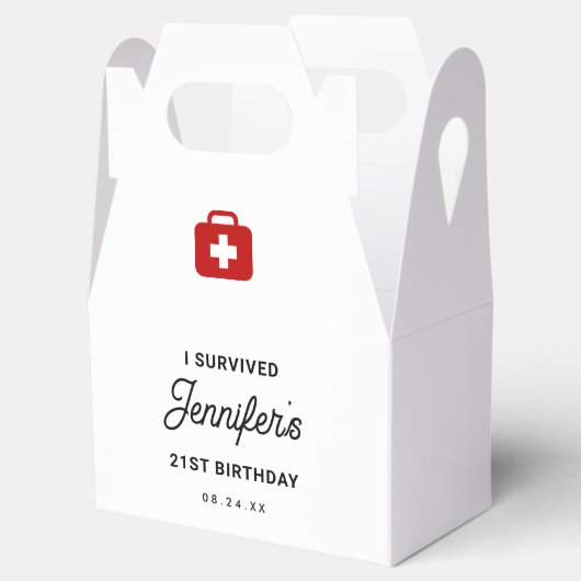 Ik overleefde de kater van de 21e verjaardag bedankdoosjes (Geopend)