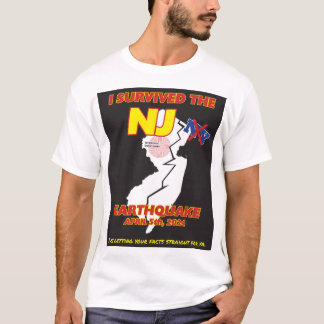 Ik overleefde de NJ aardbeving T-shirt