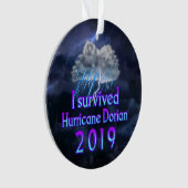 Ik overleefde de orkaan Dorian cloud Ornament (voorkant)