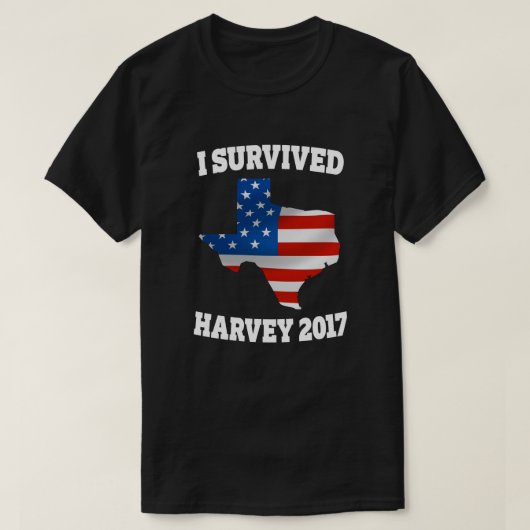 Ik overleefde de orkaan Harvey mannen Texas Shirt (Design voorkant)