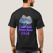 Ik overleefde de regen van orkaan Florence T-shirt (Achterkant)