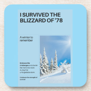 Ik overleefde de sneeuwstorm van '78 bier onderzetter