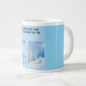 Ik overleefde de sneeuwstorm van '78 grote koffiekop (Voorkant rechts)