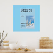Ik overleefde de sneeuwstorm van '78 poster (Keuken)