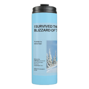 Ik overleefde de sneeuwstorm van '78 thermosbeker