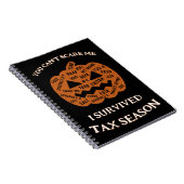 Ik overleefde de spiraal van het belastingseizoen notitieboek (Rechterzijde)