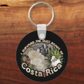 Ik overleefde de stofwegen van Costa Rica Sleutelhanger (Achterkant)